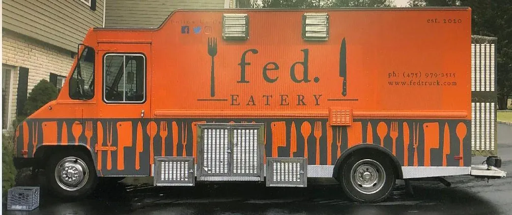 Fed Eatery food truck on Long Ridge Road, Stamford CT